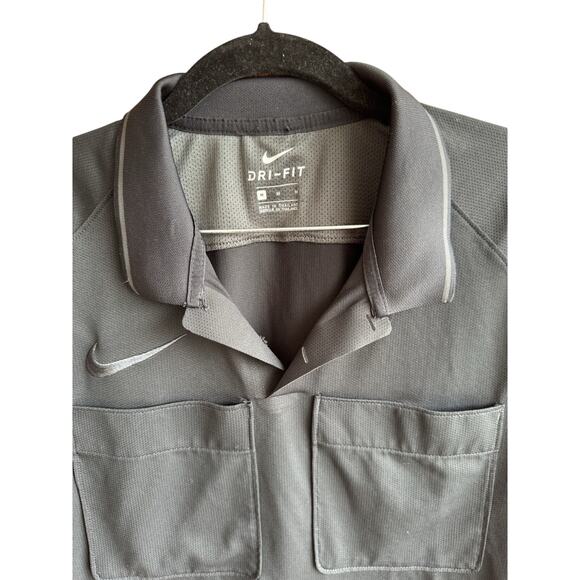 Nike Dri-FIT Referee Jersey Polo Shirt Black Men’s Medium AA0735-010 Sports - Picture 7 of 8